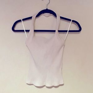 White halter top size M Shein